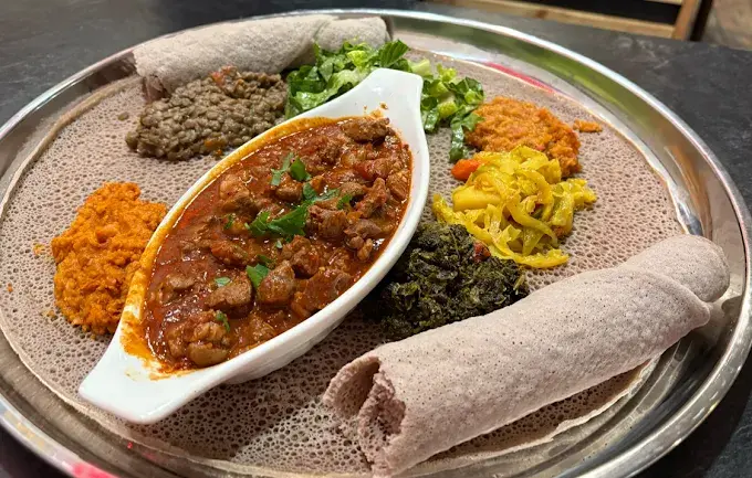Horeb Restaurant's signature Ethiopian dishes - Traditional East African cuisine in Calgary